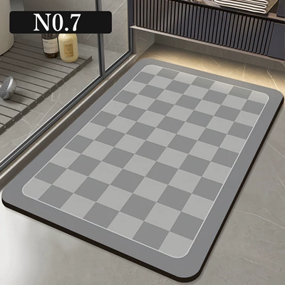 Anti-Stain Non-Slip Floor Mat, Water-Absorbent — Avtomobil döşəmə paspasları - high-end-floor-mat-12-4060cm-new-style-diatom-mud