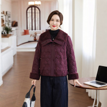 妈妈装冬季气质棉服外套中年冬季新款洋气保暖棉衣小个子百搭棉袄