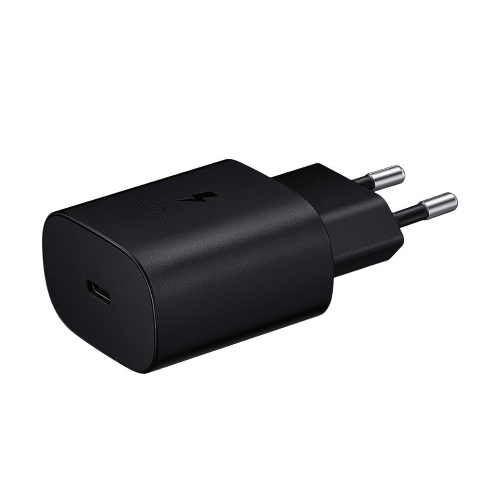 Aplicable Samsung 45W cargador teléfono móvil PD25W cabezal de carga estándar europeo T845 cabezal de carga súper rápida original al por mayor