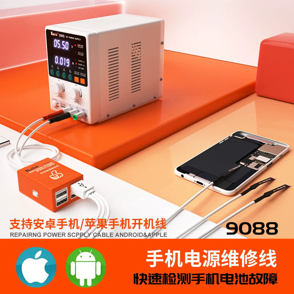 Kaisi 9088 Apple Android Boot Line ремонт мобильного телефона аккумулятор зарядка активация ip5-13Promax