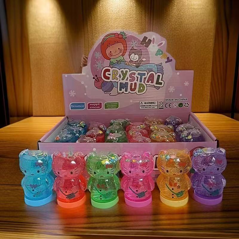 Nuevos juegos en línea para niños seguros no tóxicos 24 barro de cristal barro colorido slime descomprimido colorido burbujeante hecha a mano
