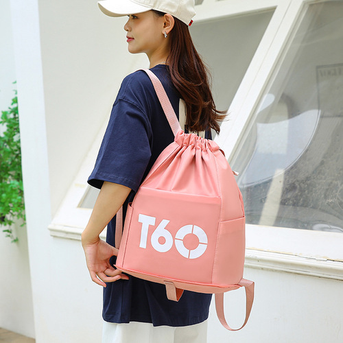 Cross-border travel bag, student backpack, large capacity, casual, multifunctional, double shoulder bag, tutoring bag, dry and wet separation, fitness bag