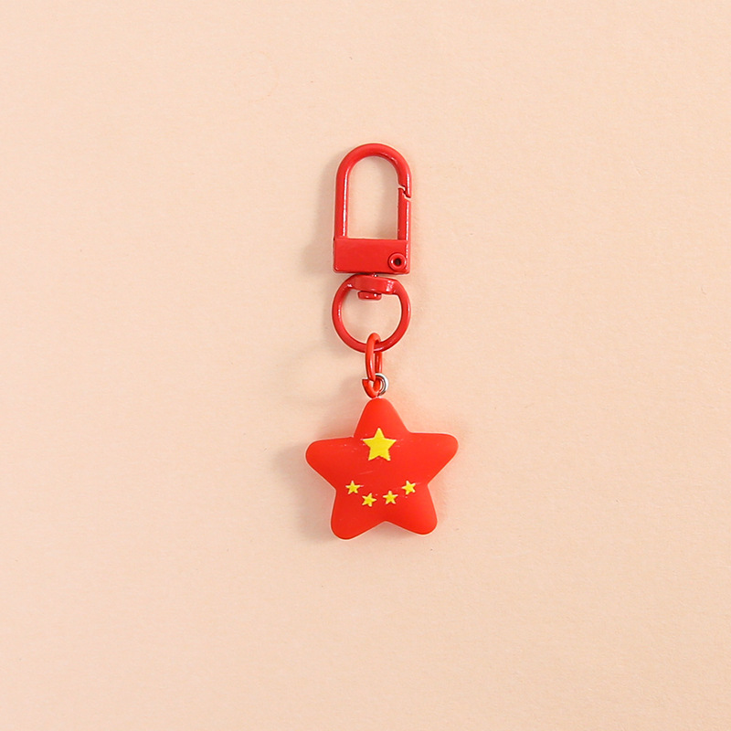 红色国庆元素挂件门扣手工diy钥匙扣挂件包包挂件饰品批发|undefined
