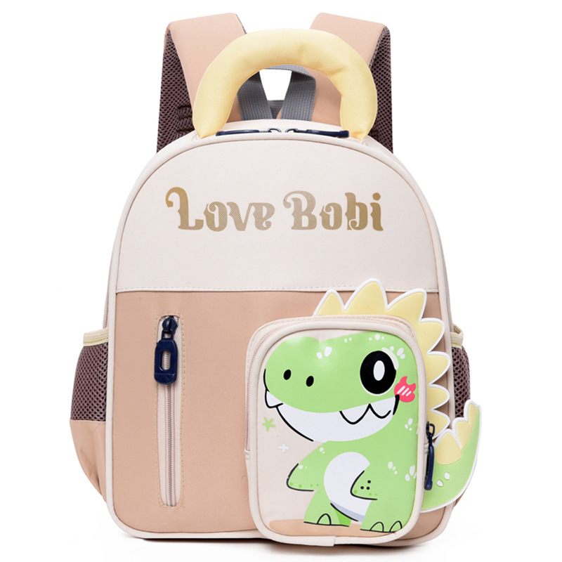 Dinosaurios de dibujos animados mochila para niños adorable conejo niña mochila de jardín de infantes mochila de bebé ligera