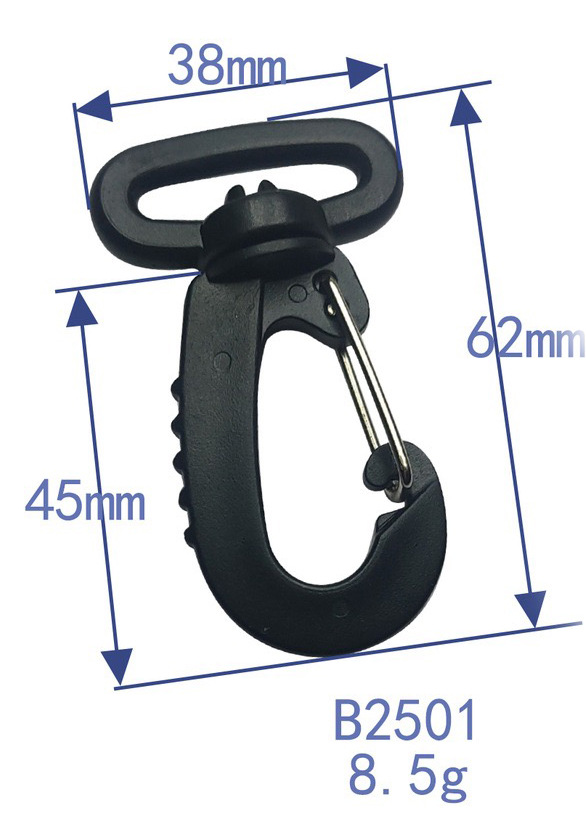 El fabricante tiene en stock accesorios para equipaje, clips de plástico para perros, ganchos giratorios, ganchos para correas de hombro, ganchos para mochilas. image 9
