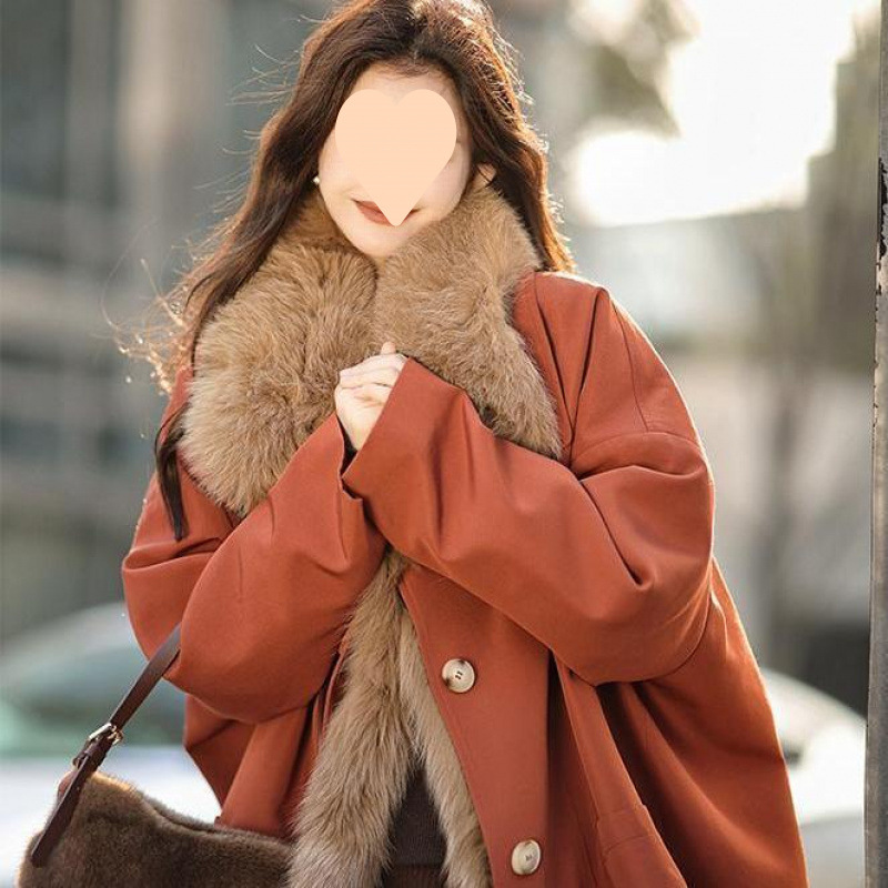 오렌지 레드 [탈부착 가능한 퍼리 라이너]