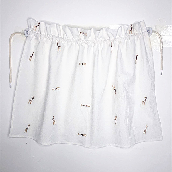 Car curtains: Qìchē Korean Cotton Embroidered - deer-6848cm