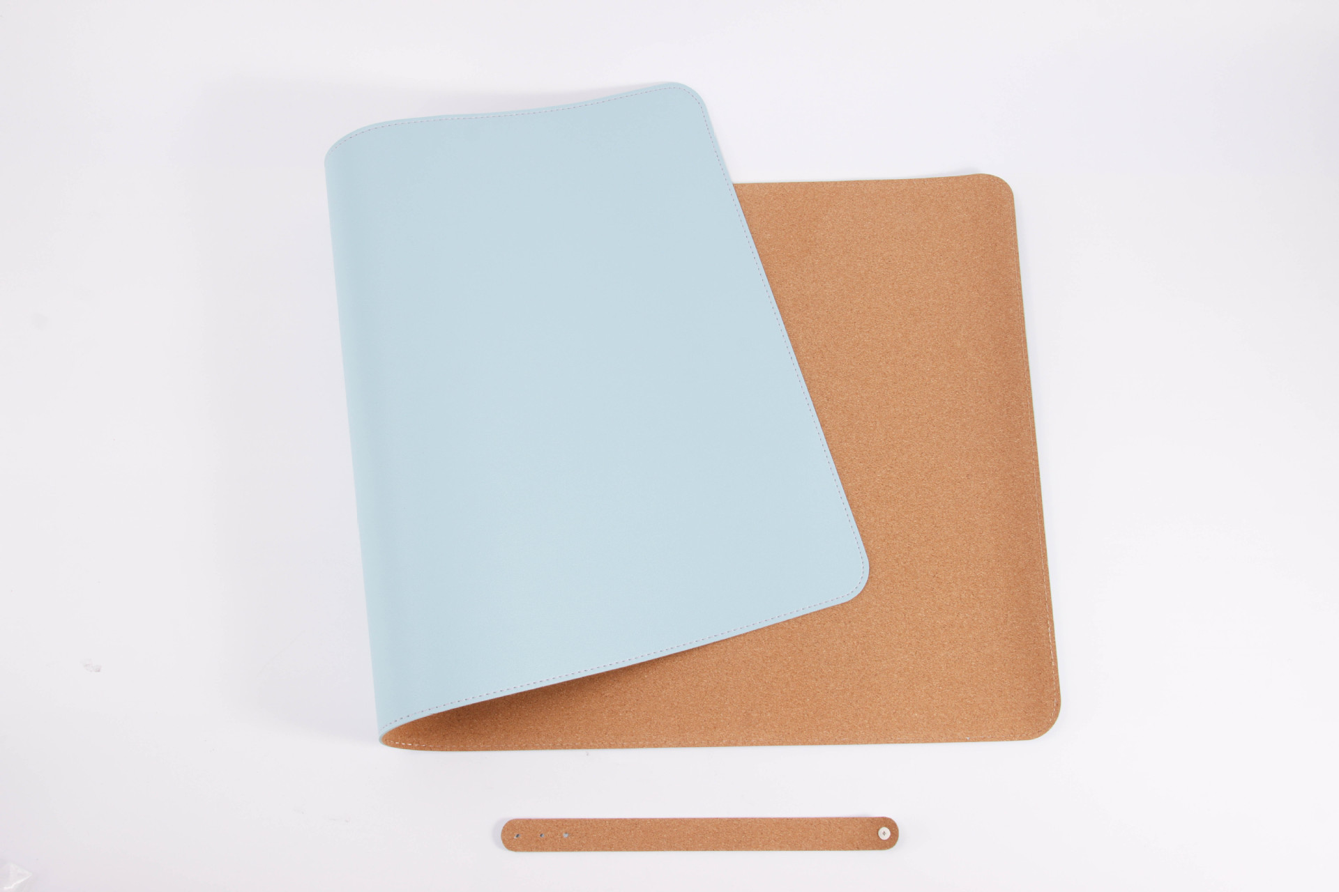 Alfombrilla de ratón de cuero de corcho, teclado de computadora portátil, escritorio de escritorio de oficina de color sólido de gran tamaño, patrón de impresión LOGO