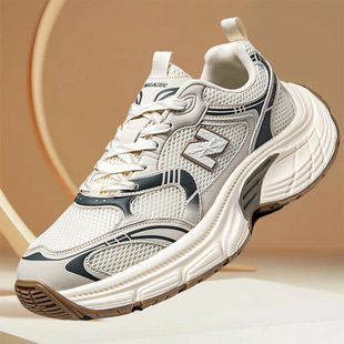 2025 Popular Men's Shoes, Same Style for Men and Women, Classic Breathable Mesh Dad Shoes, Thick Soles, Increased Height, Non-Slip Trendy Shoes, Sports Shoes