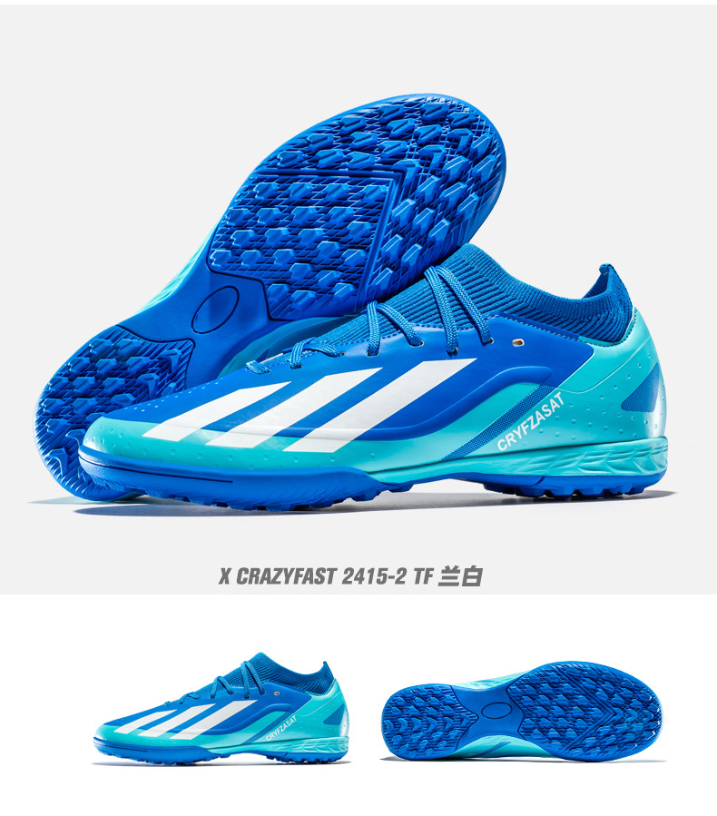 Botas de fútbol para niños de copa de talla grande transfronterizas para hombres y adolescentes estudiantes mujeres TF clavos rotos AG zapatos deportivos de entrenamiento de competencia de uñas largas