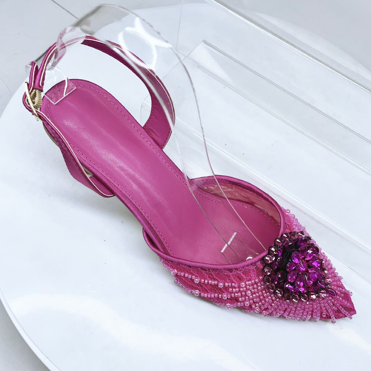 Damen Stiletto Sandaletten Mit Strass Und Clutch Set_voghion.com