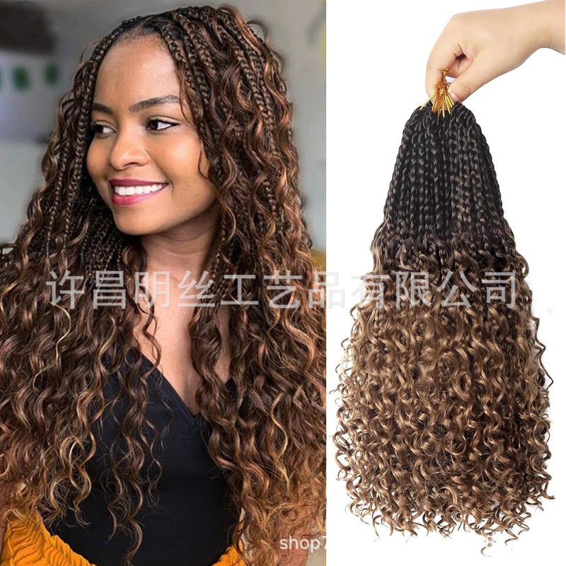 非洲热销三股飞子Box Braids braids crochet hair 三股辫钩针发|undefined
