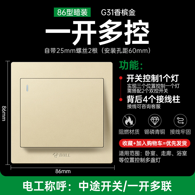 하나의 오픈 멀티 컨트롤 골드