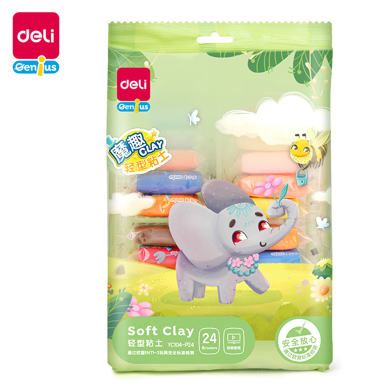 12 24 36 colores de arcilla ultraligera de color para jardín de infantes de barro de goma para niños DIY hecha a mano