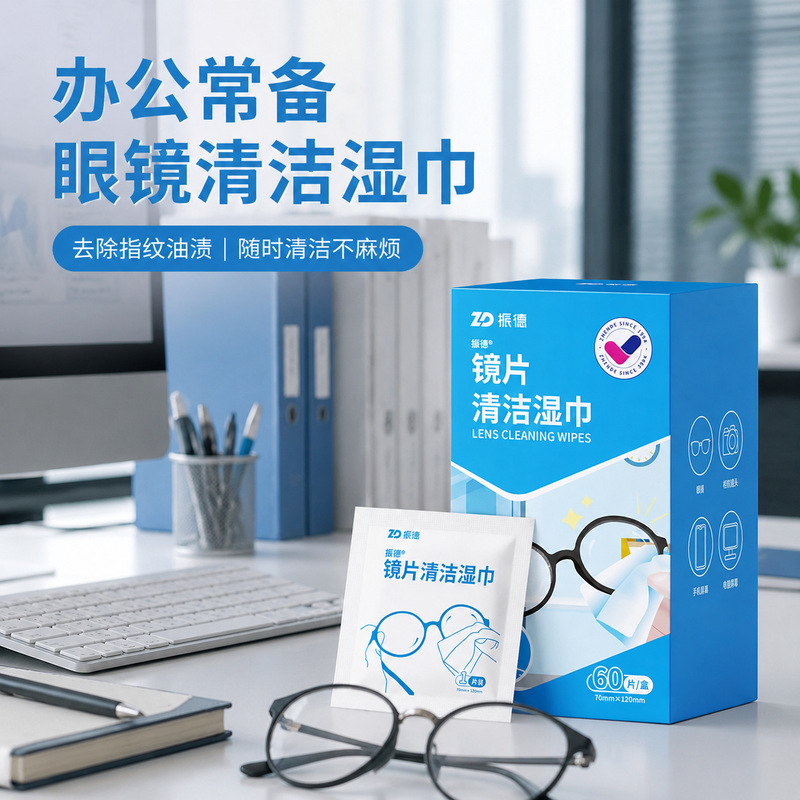 Zhende Lens Cleaning Wipes Disposable Screen Glasses Mobile Phone Cleaning Anti-Fog Lens Wipes 60 Pieces Zhende Lens Cleaning Wipes Disposable Screen Glasses Mobile Phone Cleaning Anti-Fog Lens Wipes 60 Pieces