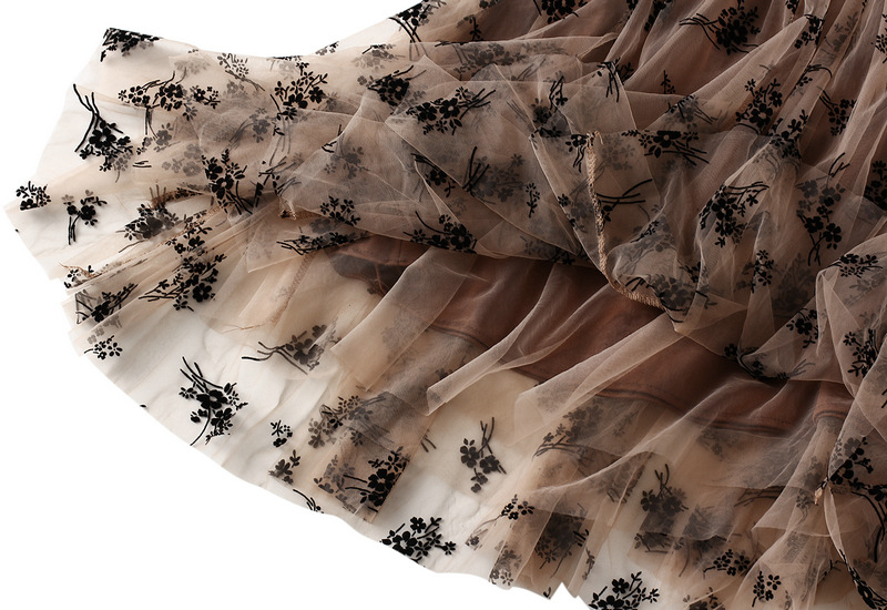 Fashion Print Sexy Swing Skirt Set