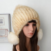 Cute woven baseball cap, keep warm fashionable winter hat, Korean style, increased thickness