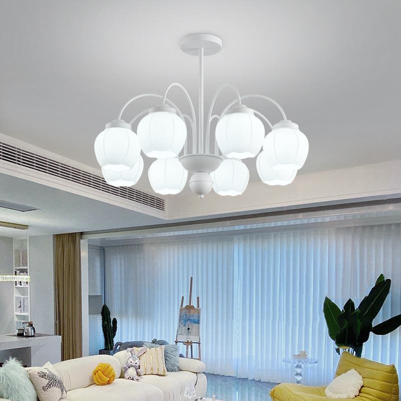 Lámpara de calabaza nórdico moderno minimalista estilo crema salón dormitorio restaurante Bauhaus Net luz roja Ventas Directas la fábrica