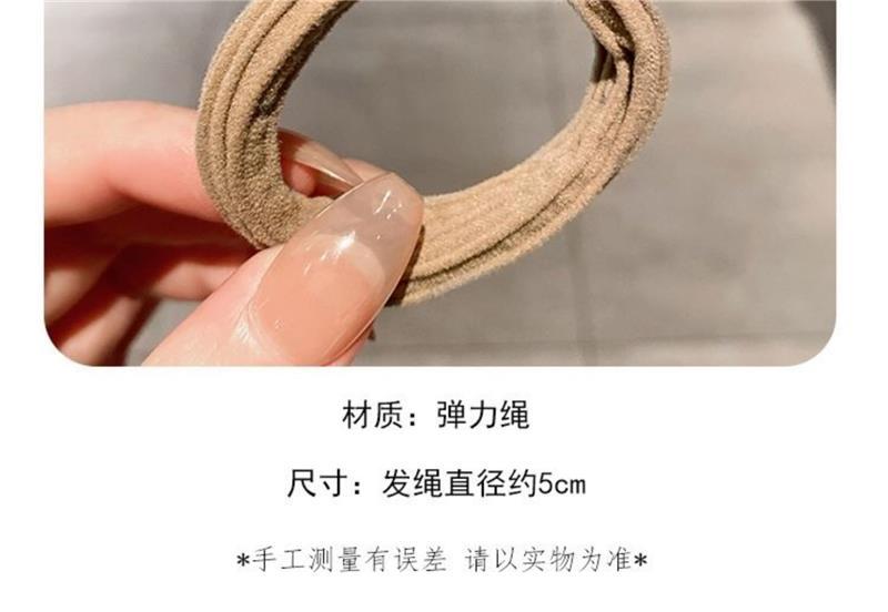 Hair Ring Hair Rope High Elastic Rubber Tendon Women's Hair Tie Adult Seamless Thickened Thick Hair Simple Hair Tie Headwear Hair Rope