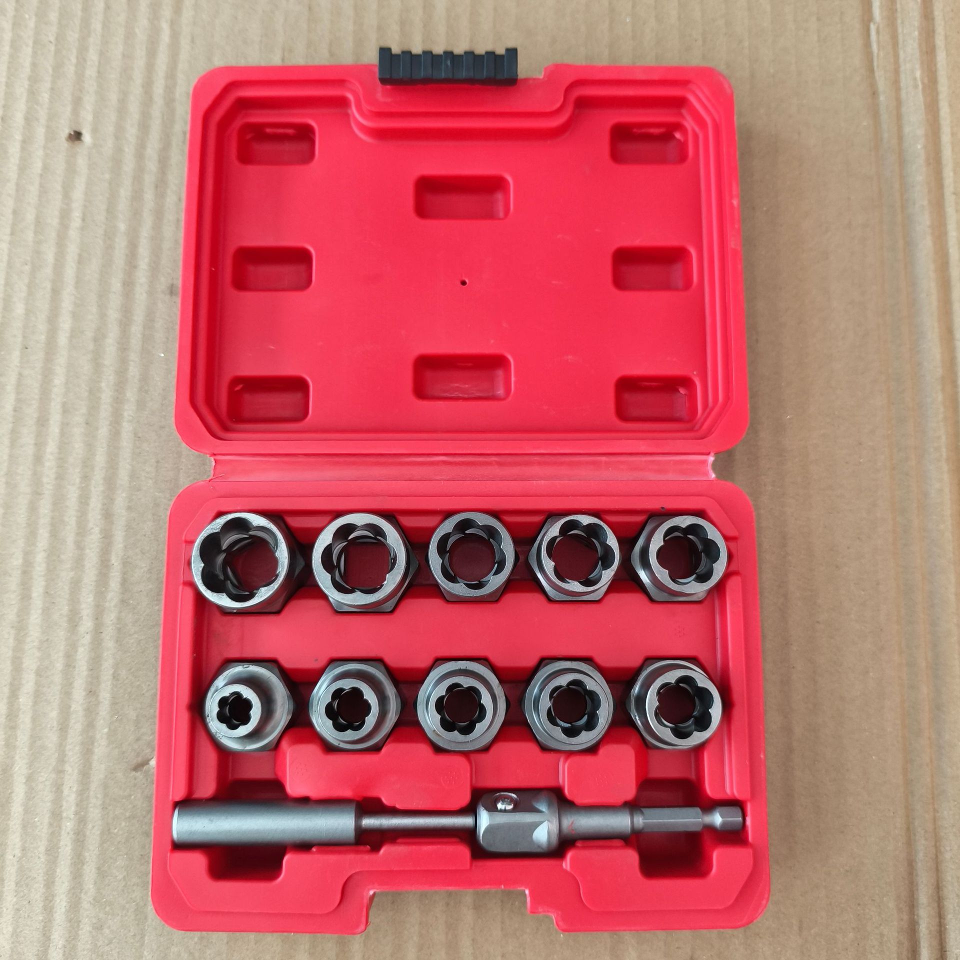 螺母取出器12pc万能螺丝螺母滑牙 反向拆卸神器 套装