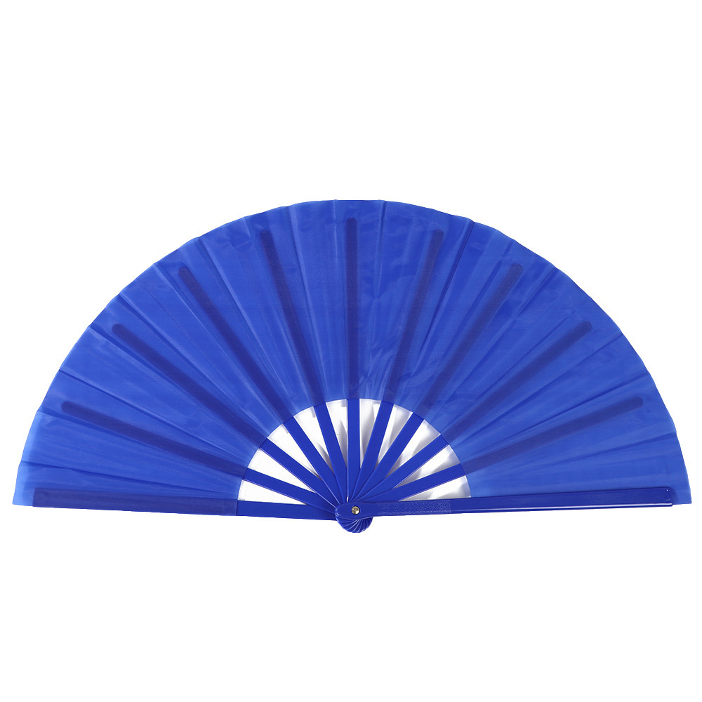 Fabricante Tai Chi Kung Fu Fan Plaza Artes marciales Performance Ventilador plegable de plástico Ventilador de viento chino rojo