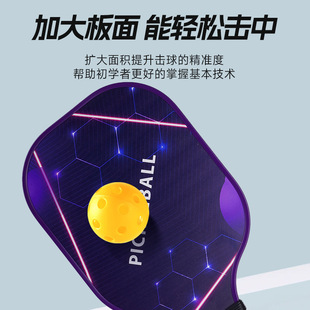 Fiberglass Pickleball Racket Set Carbon Fiber Ball Honeycomb Plate Pickleballpaddles Casual and Durable