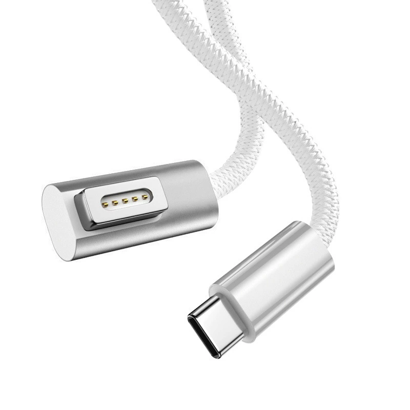 Адаптер Type-C к MagSafe 2/1, 5521,Female to T/L головка зарядки MacBook магнитная фиксация разъем Mac 100W