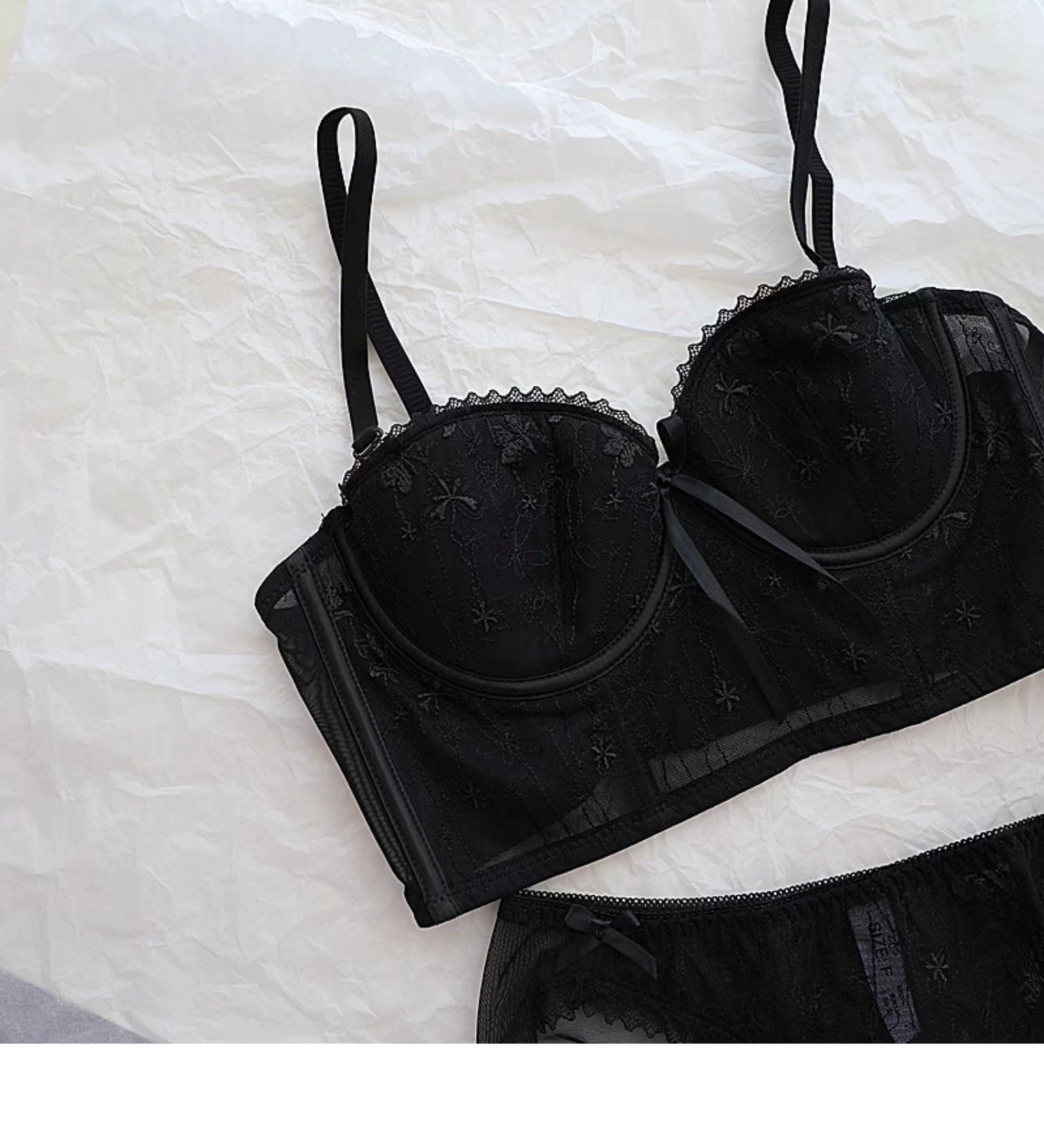 Summer thin underwear, sexy push up bra