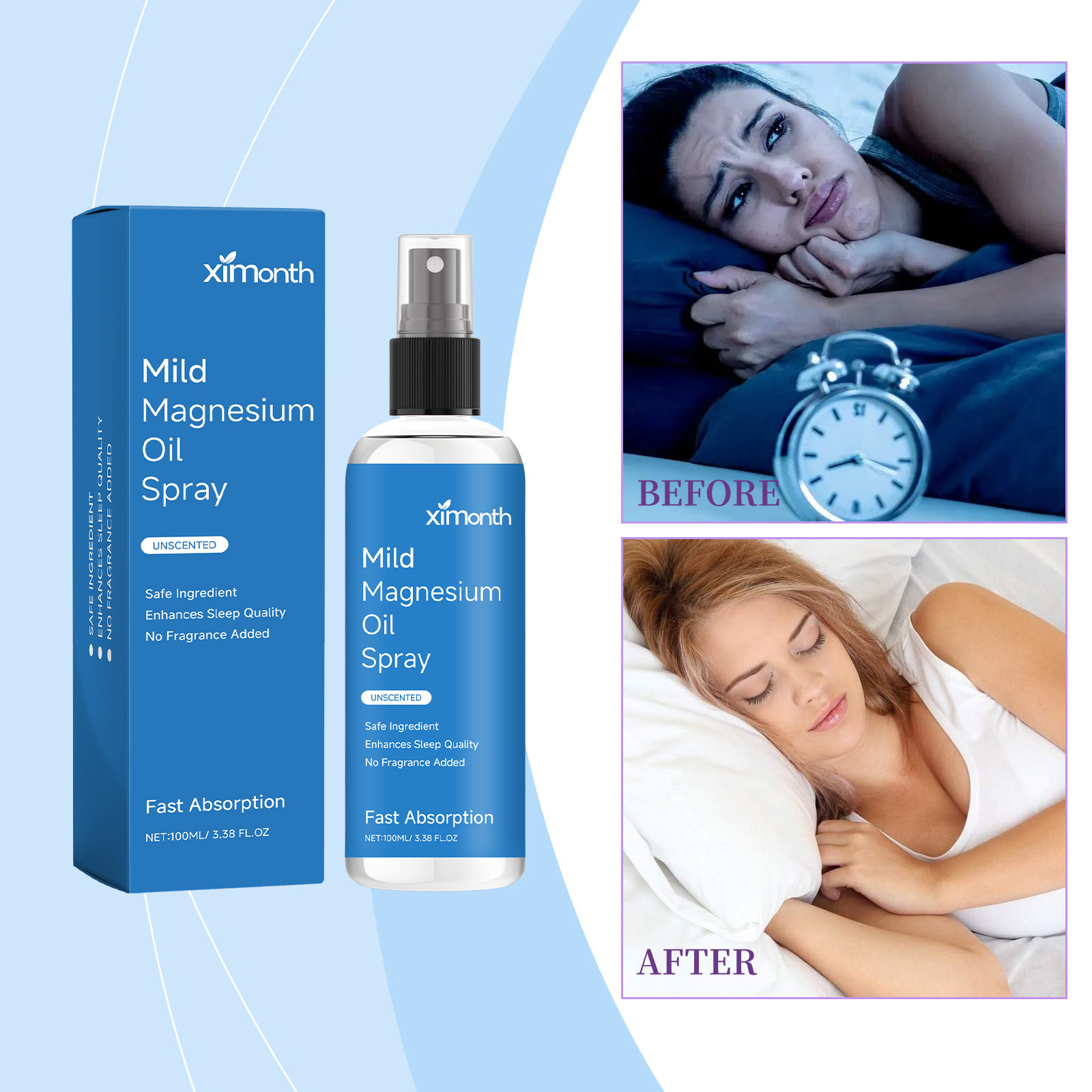 Ximonth Soothing Spray, a Sleep Spray Specifically Designed for Night-Time Conditioning and Care, Is Exclusively for Cross-Border Export
