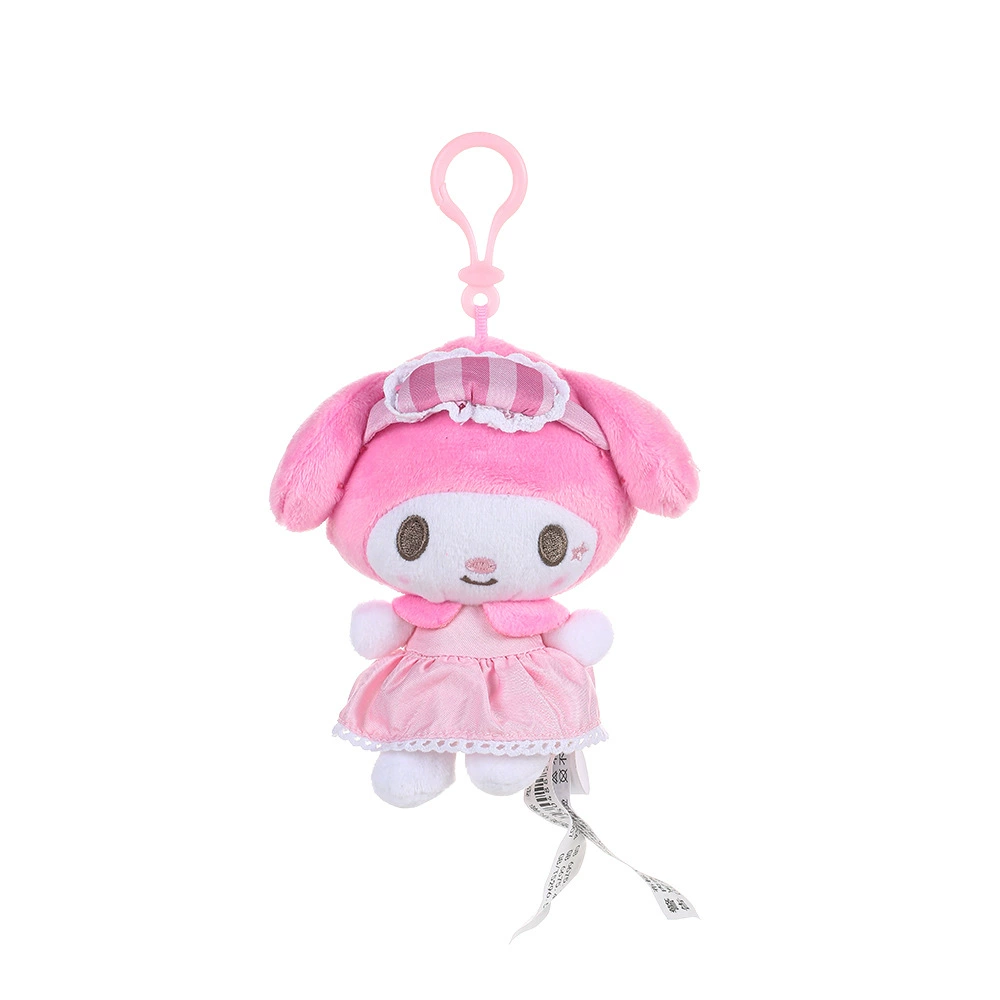 Плюшевый кулон Sanrio Hello Kitty, лицензионный талисман для сумки, плюшевый брелок, случайный цвет
