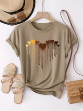 Y 37401 3D Digital Print Round Neck T Shirt ����ӡ��T��
