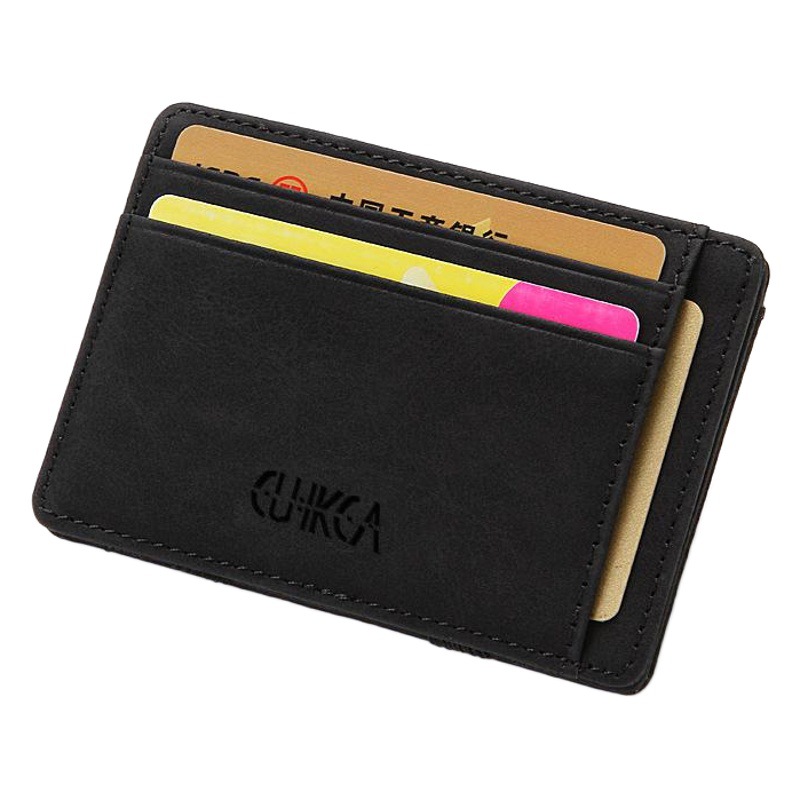 Flip wallet creative men's magic wallet PU card Bag Men's coin purse short zipper wallet wholesale