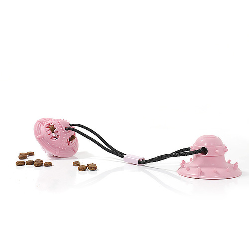 Pet suction cup drawstring toy, bite-resistant teeth cleaning and food ball, dog relief and stress relief dog toy, pet supplies