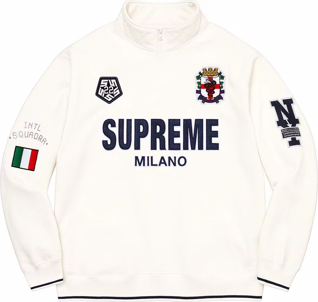 Supreme Zip Sweater White