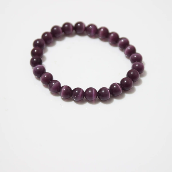 Purple, cat's eye, 8mm, 16 gram