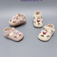 现货夏季新款婴幼宝宝学步鞋凉鞋 卡通轻软底包头防踢宝宝鞋
