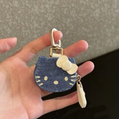 小红书爆款可爱卡通KT猫挂件时尚高颜值皮质猫咪包包钥匙扣挂链