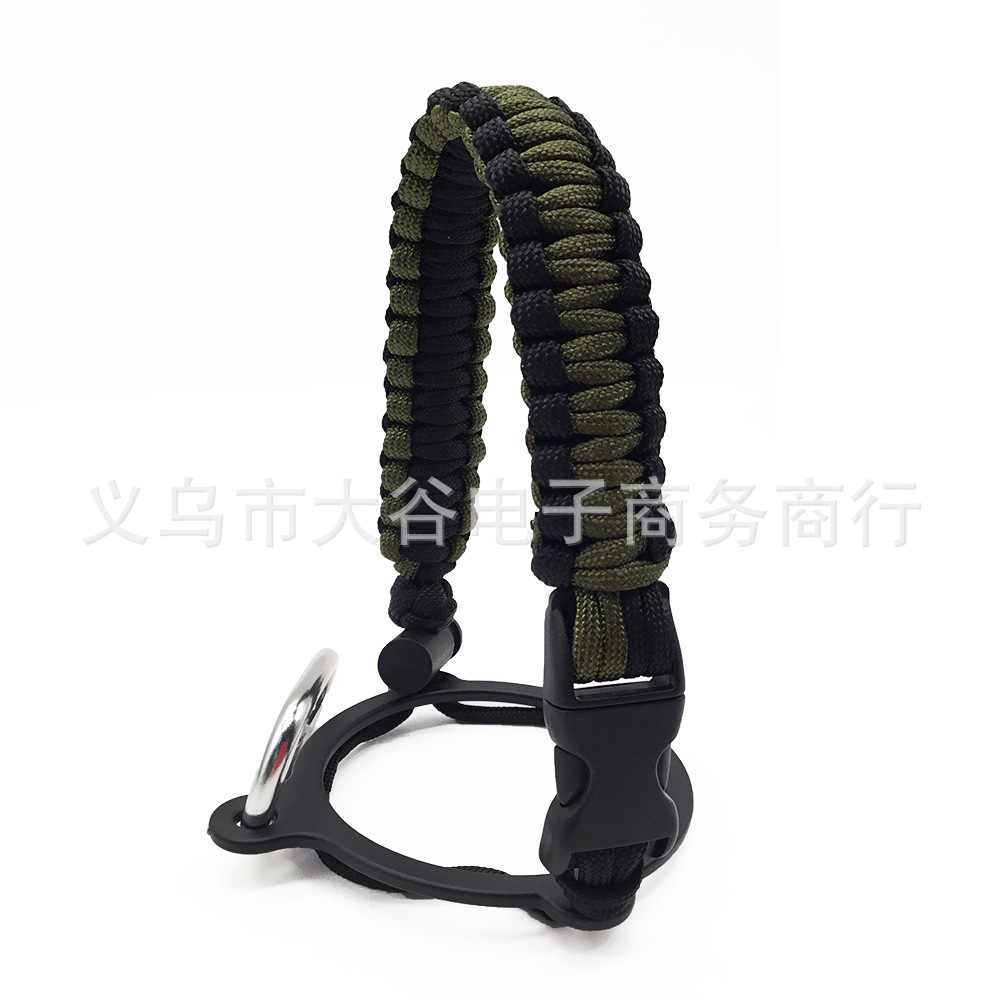 Amazon hidro frasco espacio olla llevar cuerda boca ancha taza de agua cuerda trenzada hervidor llevar cuerda portátil