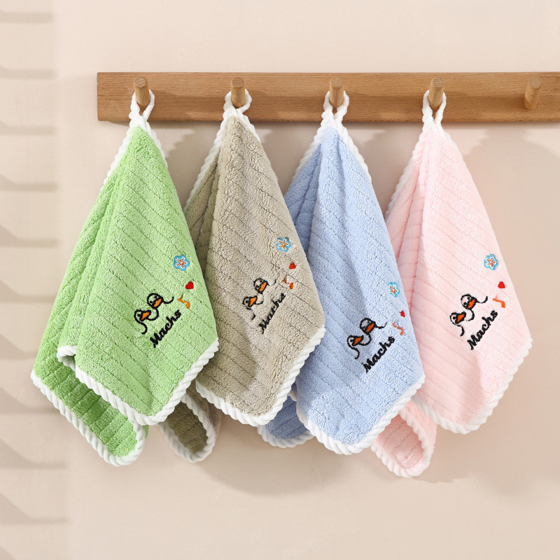 Internet celebrity duck children's towel baby face towel cute square towel wholesale and retail maternal and infant store handkerchief hand towel