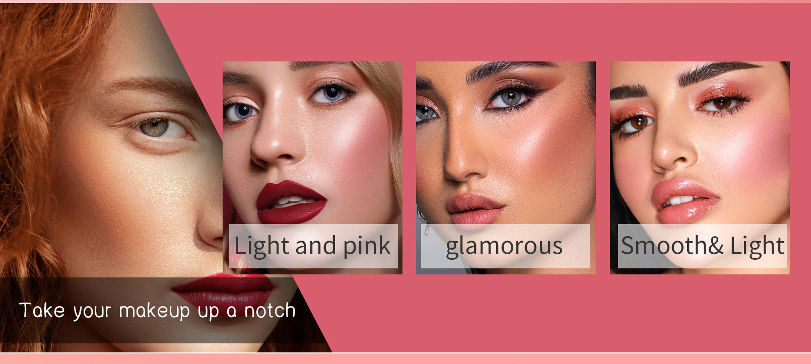 QIC Cross-border Light and Soft Blush Cream Moisturizing, hydrating, easy to spread, Smooth and long-lasting liquid Blush Cross-border makeup undefined