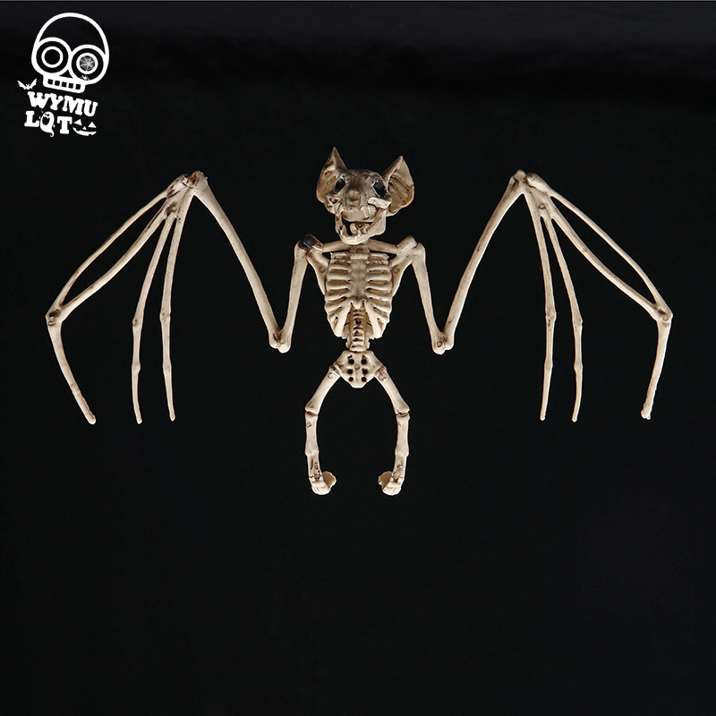 Accesorios de Halloween animal esqueleto novio novia simulación vuelo murciélago ratón araña serpiente casa embrujada decoración carretera