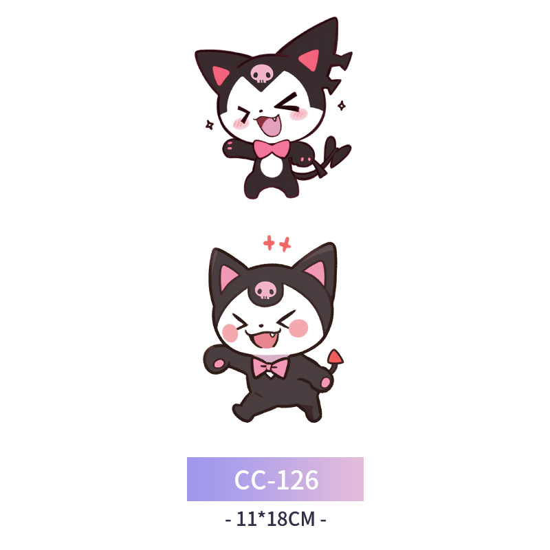 Transfronterizo en stock al por mayor de halloween colorido mariposa tatuaje pegatinas simulación sangrienta cicatriz pegatinas divertidas pegatinas impermeables