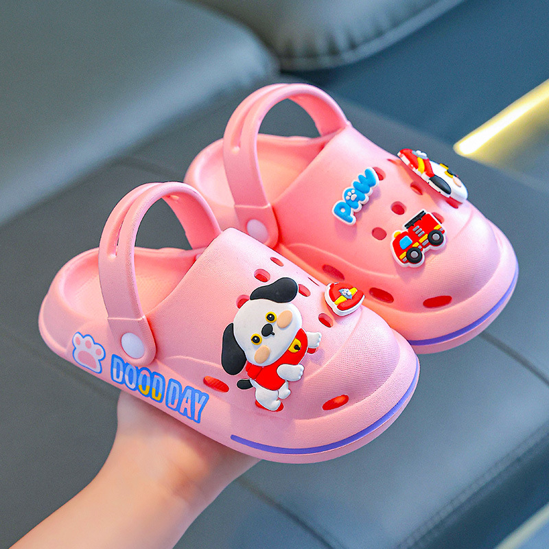 2024 verano EVA slip-on zapatillas para niños y niñas de dibujos animados infantil agujero zapatos zapatillas para niños