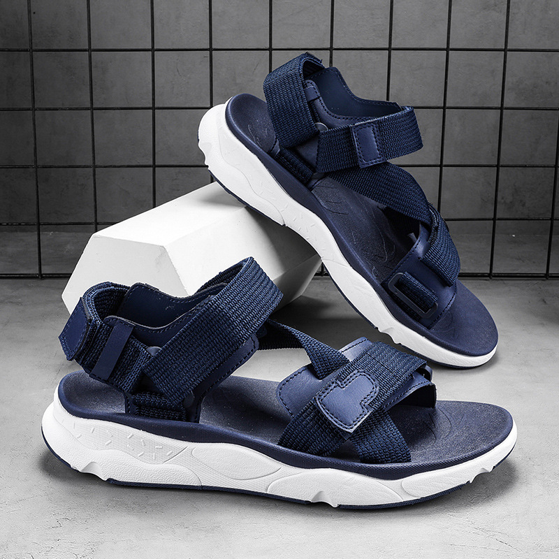 Sandalias para hombres 2024 nuevo estilo de verano outdoor casual deportivo antideslizante de fondo suave al aire libre zapatillas de playa frías