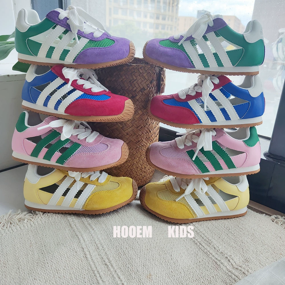 2025 летняя детская обувь с полой подошвой, детские спортивные сандалии, спортивная повседневная обувь в корейском стиле на мягкой подошве для мальчиков и девочек, соответствующая цвету, немецкая тренировочная обувь