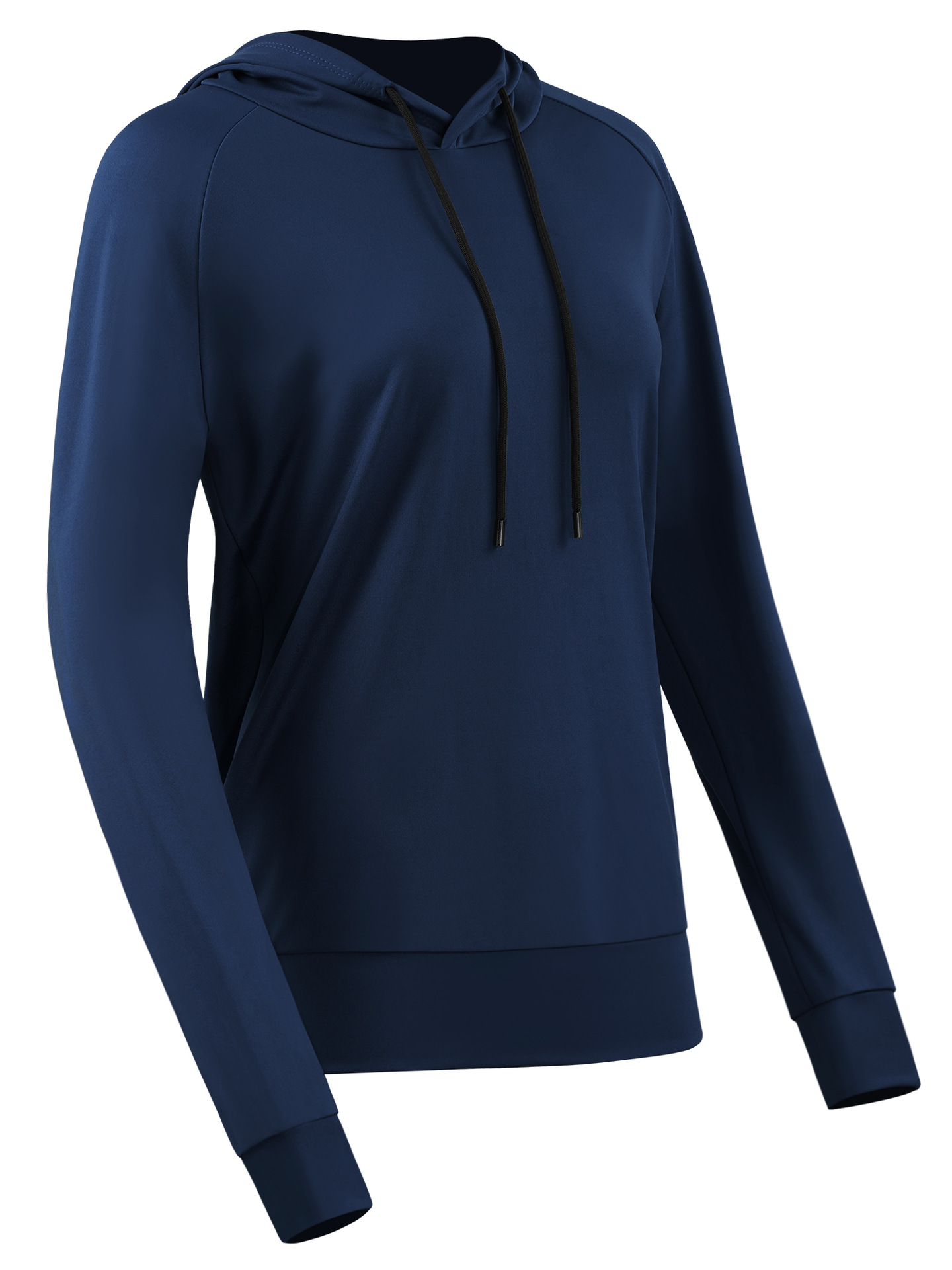 Otoño y invierno de damas con capuzas de camiseta de mangas largas de alta elasticidad y ropa de yoga de secado rápido, camiseta deportiva de correr y adelgazamiento casual