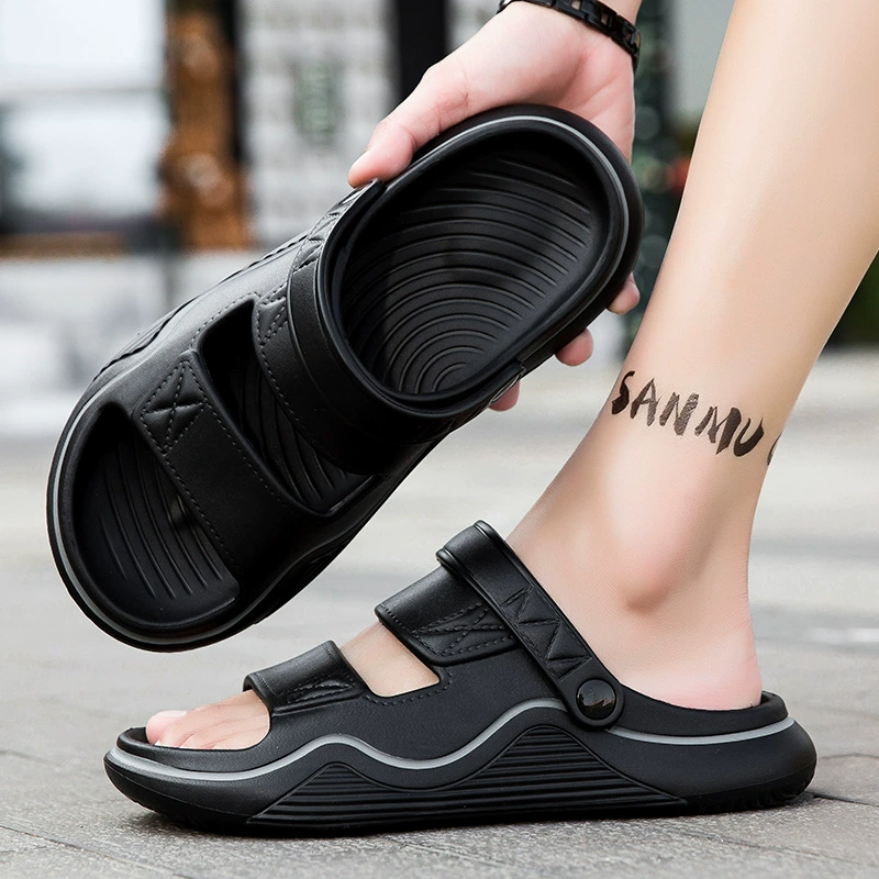 Тапочки мужской летний 2025 новый внешний вид носить толстое дно противоскользящие двойного назначения