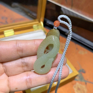 Jin Yu Tang Boutique Hetian Jade White Jade Beads Round Jade Run Hand Beads Beads Fall on Jade Plate Guan Ying Hua Bottom Sliding
