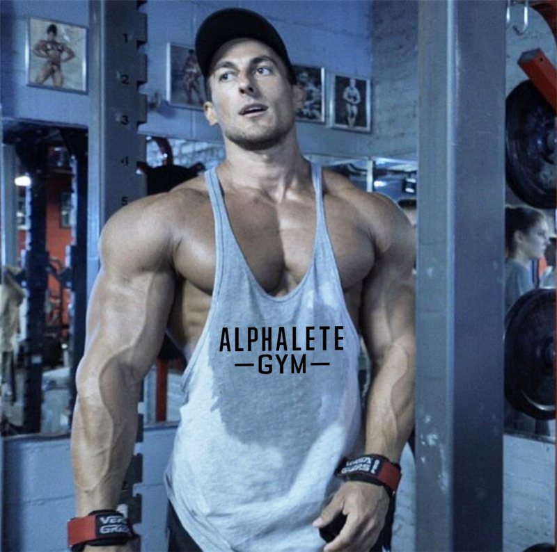 Foreign Trade Fitness Vest European and American Muscle Men's Fitness Sports Hurdle Training Clothing Personal Trainer Thin Shoulder Strap Foreign Trade Fitness Vest European and American Muscle Men's Fitness Sports Hurdle Training Clothing Personal Trainer Thin Shoulder Strap