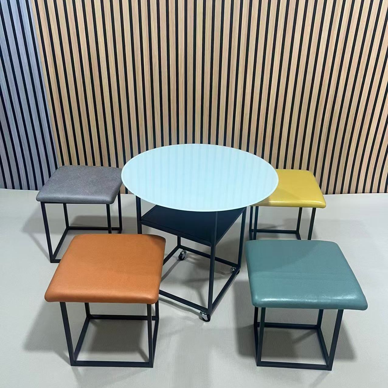 Tecnología de tela de color (cara blanca 80cm) vidrio templido